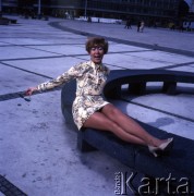 1970, Berlin, NRD.
Piosenkarka Edyta Piecha. 
Fot. Romuald Broniarek, zbiory Ośrodka KARTA