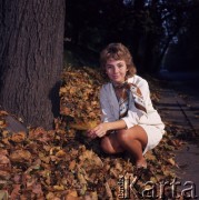 1971, Polska.
Aktorka Ilona Kuśmierska.
Fot. Romuald Broniarek, zbiory Ośrodka KARTA