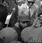 Czerwiec 1972, Warszawa, Polska.
Wizyta Fidela Castro - premiera i pierwszego sekretarza Komunistycznej Partii Kuby.
Fot. Romuald Broniarek, zbiory Ośrodka KARTA
