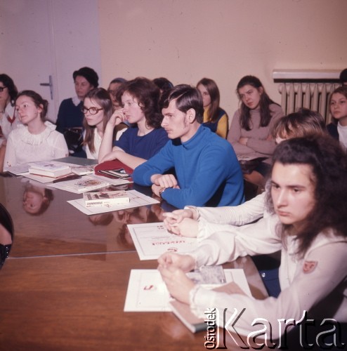 1973, Warszawa, Polska.
Olimpiada języka rosyjskiego. Eliminacje województwa warszawskiego.
Fot. Romuald Broniarek, zbiory Ośrodka KARTA
