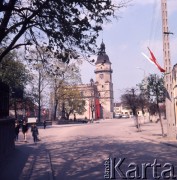1973, Szydłowiec, Polska.
Rynek z Ratuszem miejskim.
Fot. Romuald Broniarek, zbiory Ośrodka KARTA