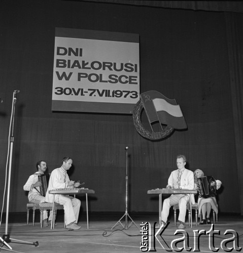 30.06.-7.07.1973, Polska.
Dni Białorusi w Polsce.
Fot. Romuald Broniarek, zbiory Ośrodka KARTA