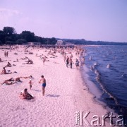 1973, Sopot, Polska.
Plaża.
Fot. Romuald Broniarek, zbiory Ośrodka KARTA