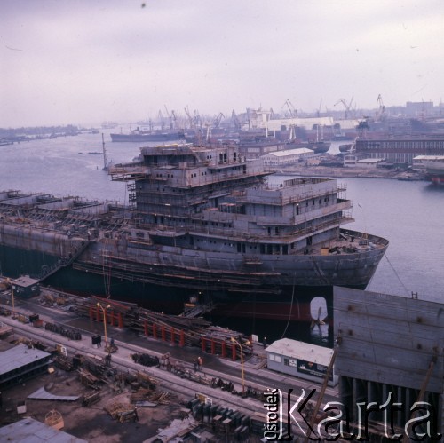 1973, Gdynia, Polska.
Stocznia.
Fot. Romuald Broniarek, zbiory Ośrodka KARTA