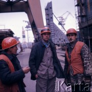 1973, Gdynia, Polska.
Stocznia.
Fot. Romuald Broniarek, zbiory Ośrodka KARTA