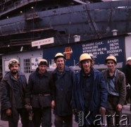 1973, Gdynia, Polska.
Stocznia.
Fot. Romuald Broniarek, zbiory Ośrodka KARTA