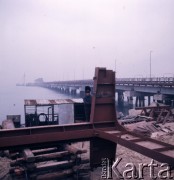1973, Gdańsk, Polska.
Budowa Portu Północnego.
Fot. Romuald Broniarek, zbiory Ośrodka KARTA