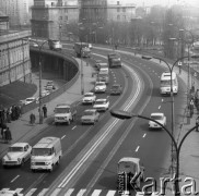 1974, Warszawa, Polska.
Trasa W-Z w pobliżu placu Zamkowego.
Fot. Romuald Broniarek, zbiory Ośrodka KARTA