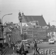 1974, Warszawa, Polska.
Plac Zamkowy. 
Fot. Romuald Broniarek, zbiory Ośrodka KARTA