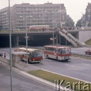 1974, Warszawa, Polska.
Trasa Łazienkowska przy placu Na Rozdrożu.
Fot. Romuald Broniarek, zbiory Ośrodka KARTA