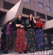 1974, Warszawa, Polska.
Pokaz mody damskiej w Hotelu Forum.
Fot. Romuald Broniarek, zbiory Ośrodka KARTA