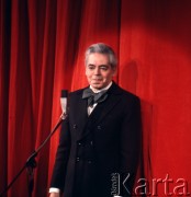 1975, brak miejsca.
Arkady Rajkin - satyryk radziecki.
Fot. Romuald Broniarek, zbiory Ośrodka KARTA
