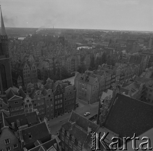 1975, Gdańsk, Polska.
Panorama miasta.
Fot. Romuald Broniarek, zbiory Ośrodka KARTA