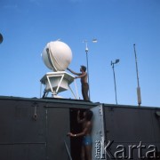 1975, Legionowo, Polska.
Ośrodek Aerologii Instytutu Meteorologii i Gospodarki Wodnej.
Fot. Romuald Broniarek, zbiory Ośrodka KARTA