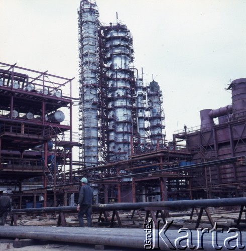 1975, Dąbrowa Górnicza, Polska.
Budowa Huty Katowice.
Fot. Romuald Broniarek, zbiory Ośrodka KARTA
