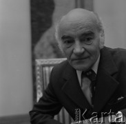 Listopad 1977, Polska.
Aktor Ignacy Machowski.
Fot. Romuald Broniarek, zbiory Ośrodka KARTA