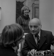 Listopad 1977, Polska.
Aktor Ignacy Machowski.
Fot. Romuald Broniarek, zbiory Ośrodka KARTA