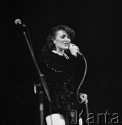 1979, Polska.
Piosenkarka Irena Jarocka.
Fot. Romuald Broniarek, zbiory Ośrodka KARTA