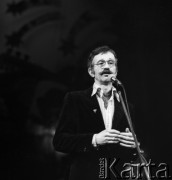 1979, Polska.
Satyryk i aktor Jacek Fedorowicz.
Fot. Romuald Broniarek, zbiory Ośrodka KARTA