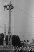1981, Gdańsk, Polska.
Stocznia Gdańska im. Lenina i Pomnik Poległych Stoczniowców 1970.
Fot. Romuald Broniarek, zbiory Ośrodka KARTA