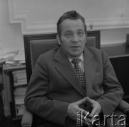 1982, Warszawa, Polska.
Józef Tejchma - minister kultury i sztuki.
Fot. Romuald Broniarek, zbiory Ośrodka KARTA