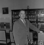 1982, Warszawa, Polska.
Józef Tejchma - minister kultury i sztuki.
Fot. Romuald Broniarek, zbiory Ośrodka KARTA