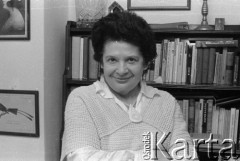 1984, Polska.
Śpiewaczka Maria Fołtyn.
Fot. Romuald Broniarek, zbiory Ośrodka KARTA