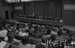 1984, Warszawa, Polska.
Inauguracja Studium Wiedzy o Związku Radzieckim i Stosunkach Polsko-Radzieckich.
Fot. Romuald Broniarek, zbiory Ośrodka KARTA