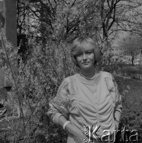 1985, Polska.
Aktorka Ewa Szykulska.
Fot. Romuald Broniarek, zbiory Ośrodka KARTA
