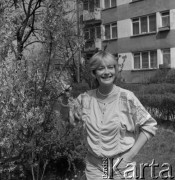 1985, Polska.
Aktorka Ewa Szykulska.
Fot. Romuald Broniarek, zbiory Ośrodka KARTA