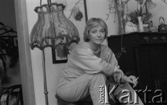 1985, Polska.
Aktorka Ewa Szykulska.
Fot. Romuald Broniarek, zbiory Ośrodka KARTA