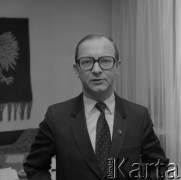 1985, Warszawa, Polska.
Bolesław Borysiuk - sekretarz Towarzystwa Przyjaźni Polsko-Radzieckiej.
Fot. Romuald Broniarek, zbiory Ośrodka KARTA