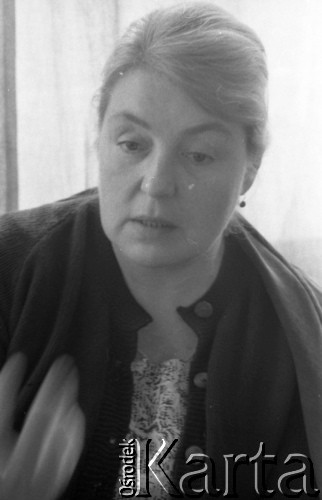 1986, Polska.
Lidia Fiedosiejewa-Szukszyna - aktorka serialu pt.