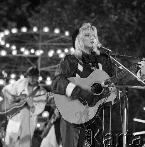 Czerwiec 1986, Zielona Góra, Polska.
Występ Maryli Rodowicz na XXII Festiwalu Piosenki Radzieckiej.
Fot. Romuald Broniarek, zbiory Ośrodka KARTA