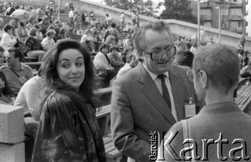 1989, Zielona Góra, Polska.
Tamar Gwerdciteli (Тама́ра Гвердците́ли) na XXV Festiwalu Piosenki Radzieckiej. 
Fot. Romuald Broniarek, zbiory Ośrodka KARTA