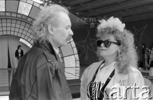 1989, Zielona Góra, Polska.
XXV Festiwal Piosenki Radzieckiej. 
Fot. Romuald Broniarek, zbiory Ośrodka KARTA