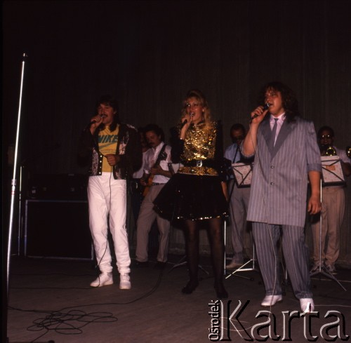 1989, Zielona Góra, Polska.
Występ na XXV Festiwalu Piosenki Radzieckiej. 
Fot. Romuald Broniarek, zbiory Ośrodka KARTA