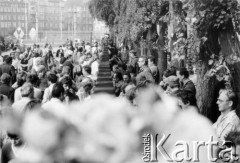 Sierpień 1980, Gdańsk, Polska.
Strajk w Stoczni Gdańskiej im. Lenina.
Fot. NN, zbiory Ośrodka KARTA, udostepniła Barbara Bednarek.