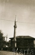 Wrzesień 1939, brak miejsca, Rumunia.
Muezzin na wieżyczce minaretu.
Fot. Zbigniew Suchodolski, zbiory Ośrodka KARTA.