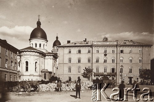 1900-1914, Lwów, Austro-Węgry.
 Ulica Teatralna, prace budowlane.
 Fot. NN, zbiory Ośrodka KARTA, udostępnił Jurij Karpenczuk
   

