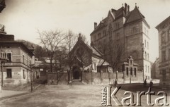 1900-1914, Lwów, Austro-Węgry.
 Ulica Smerekowa, kościół Jana Chrzciciela.
 Fot. NN, zbiory Ośrodka KARTA, udostępnił Jurij Karpenczuk
   
