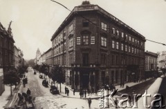 1900-1914, Lwów, Austro-Węgry.
 Ulica Jagielońska, szyld na ścianie budynku: 