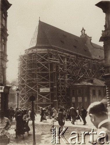 1920-1939, Lwów, Polska.
 Remont katedry, rusztowania.
 Fot. NN, zbiory Ośrodka KARTA, udostępnił Jurij Karpenczuk
   
