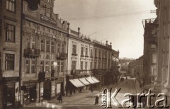 1900-1914, Lwów, Austro-Węgry.
Fragment ulicy, z lewej siedziba Lwowskiego Instytutu Muzycznego.
Fot. NN, zbiory Ośrodka KARTA
 
