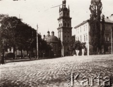 Przed 1914, Lwów, Austro-Węgry.
Fragment miasta, dzwonnica.
Fot. NN, zbiory Ośrodka KARTA, udostępnił Jurij Karpenczuk
   
