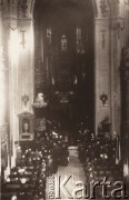 1912-1914, Lwów, Austro-Węgry.
 Msza w kościele św. Elżbiety.
 Fot. NN, zbiory Ośrodka KARTA, udostępnił Jurij Karpenczuk
   
