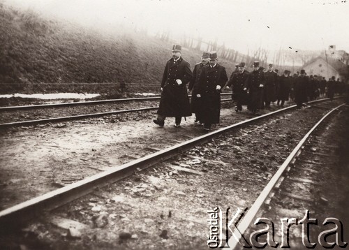 1900-1914, Lwów, Austro-Węgry.
 Wizyta ministra kolei państwowych.
 Fot. NN, zbiory Ośrodka KARTA, udostępnił Jurij Karpenczuk
   
