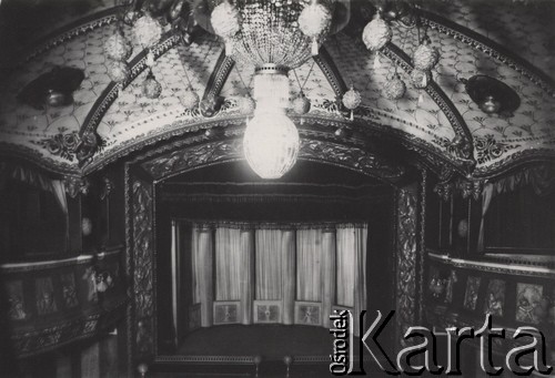 1920-1939, Lwów, Polska.
 Wnętrze teatru 