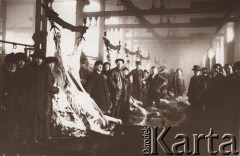 1915, Lwów.

 Rzeźnia, pracownicy i tusze wołowe.
 Fot. NN, zbiory Ośrodka KARTA, udostępnił Jurij Karpenczuk
   
