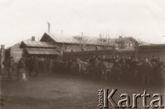 1915, Lwów.

 Dostawcy wojskowi z bydłem.
 Fot. NN, zbiory Ośrodka KARTA, udostępnił Jurij Karpenczuk
   
